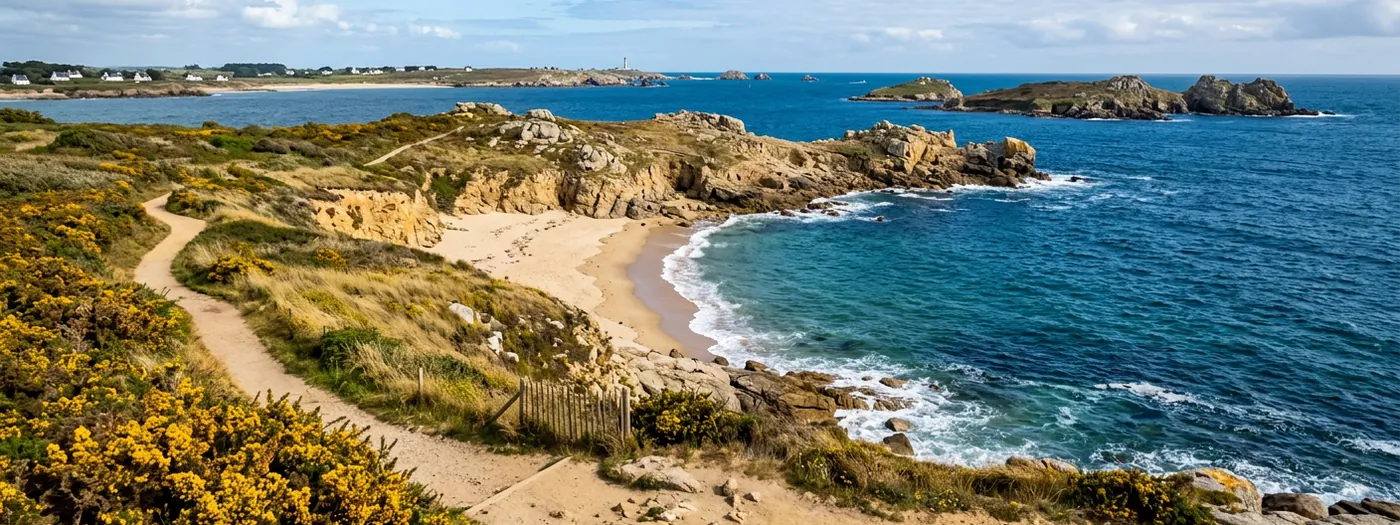 Panorama du littoral du Finistère Sud, zone d'intervention du cabinet